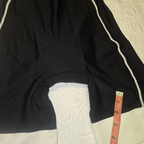 Louis Garneau Men's Triathlon Suit NWT Size Large Black White Cycling USA #206 - Picture 8 of 10